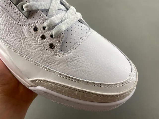 Air Jordan 3 White Elephant Print Basketball Shoes 2