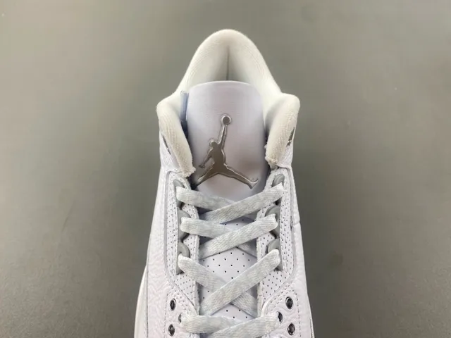 Air Jordan 3 White Elephant Print Basketball Shoes 6