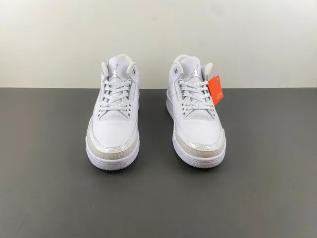 Air Jordan 3 White Elephant Print Basketball Shoes 11