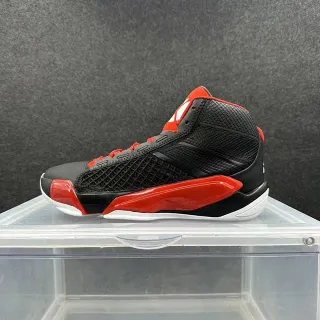 Air Jordan 38 Black Red High-Top Mesh-and-TPU Upper Basketball Shoes