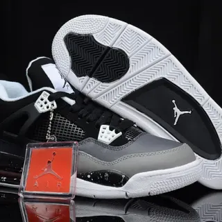 Air Jordan 4 黑灰白篮球鞋