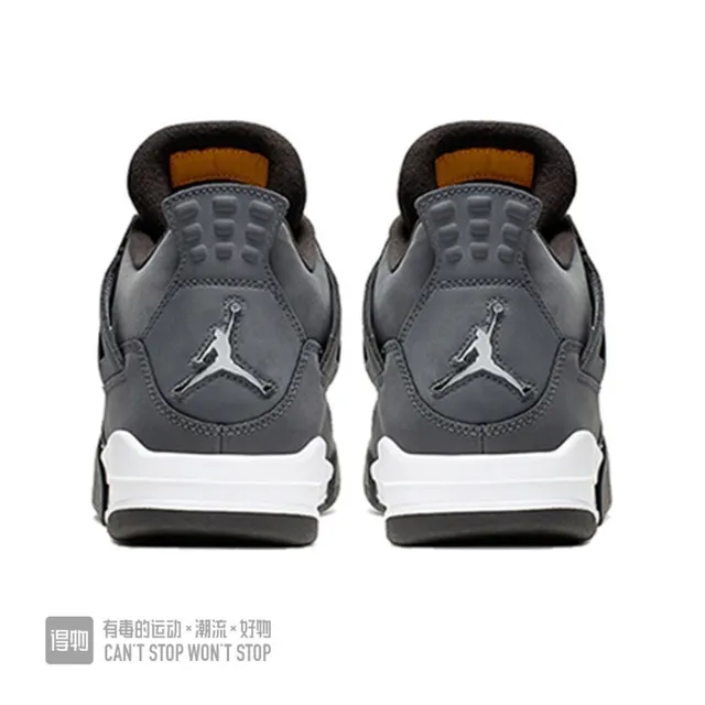 Air Jordan 4 Dark Gray White Black Basketball Shoes 3