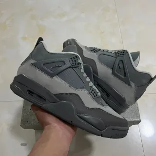 Air Jordan 4 Monochromatic Gray Basketball Shoes