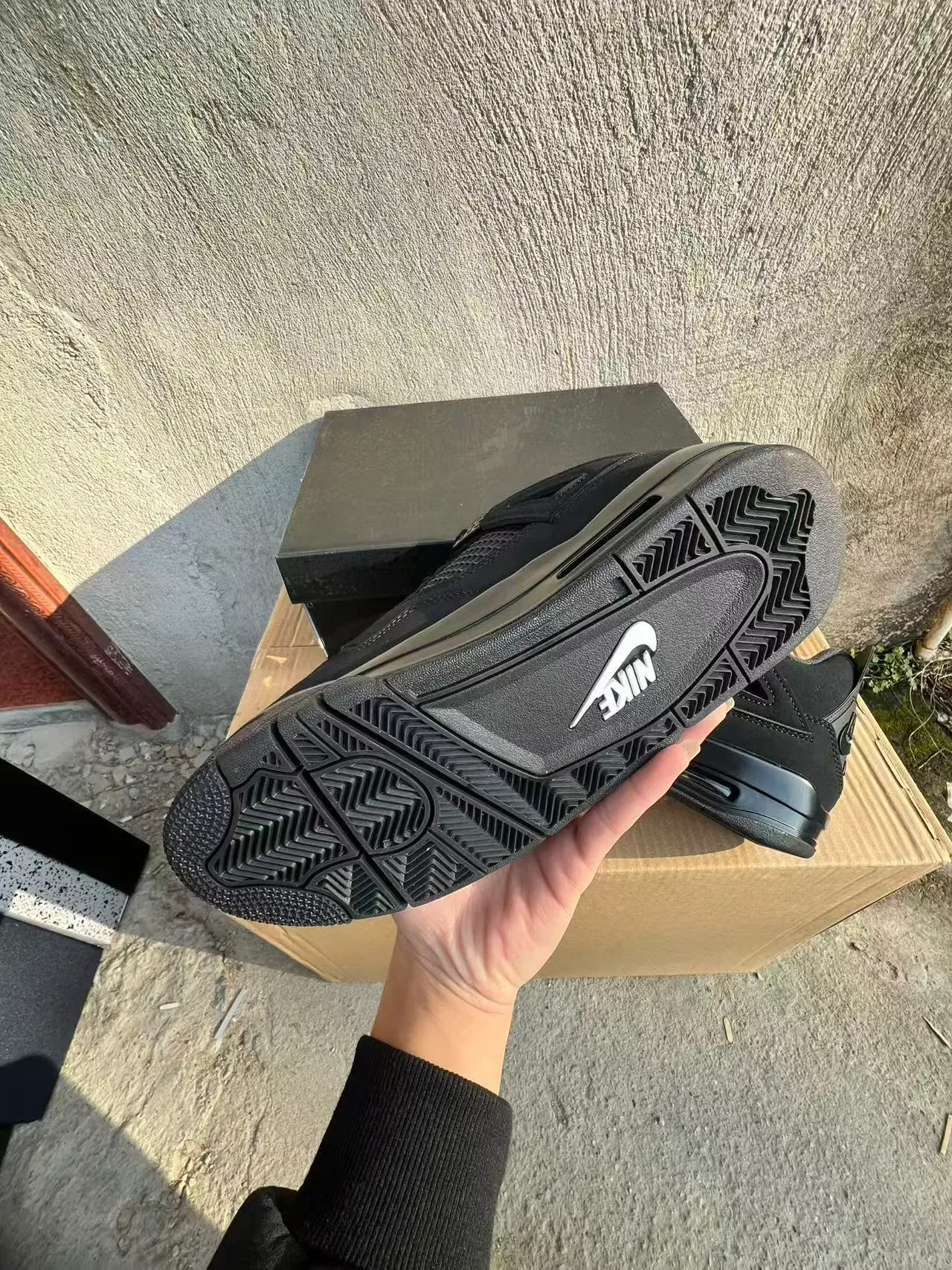 Air Jordan 4 Monochrome Black Chaussures de Basketball 6