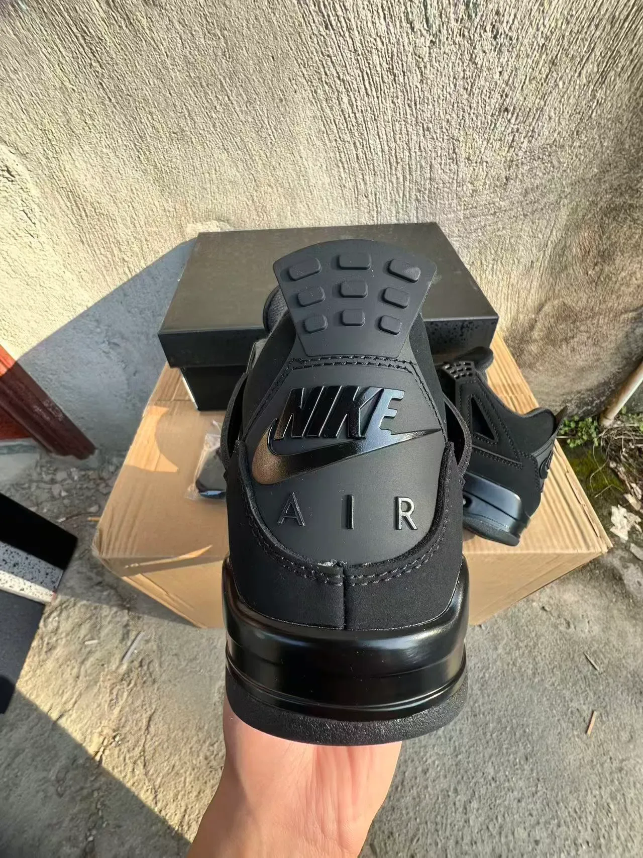 Air Jordan 4 Monochrome Black Chaussures de Basketball 8