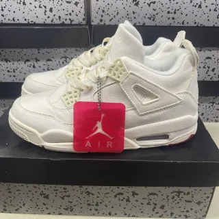 Air Jordan 4 Off-White Canvas Basketball Shoes