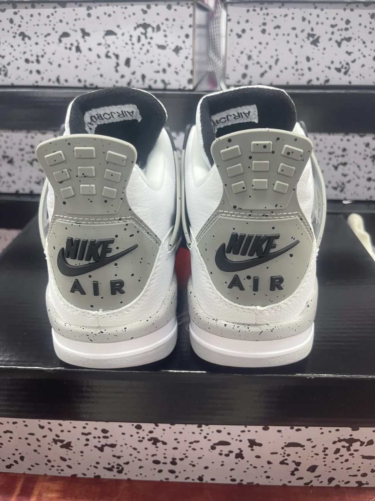 Air Jordan 4 Speckled White Basketball Shoes 3
