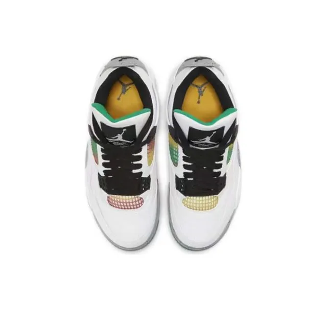 Air Jordan 4 White Green Basketball Shoes 4