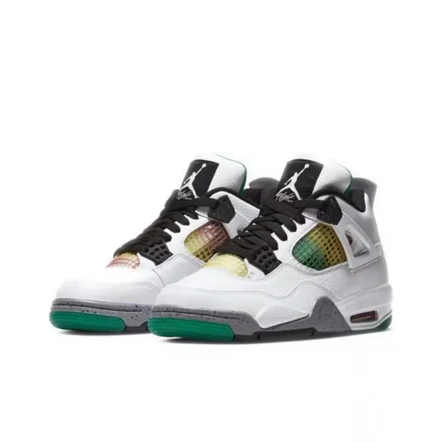 Air Jordan 4 White Green Basketball Shoes 5