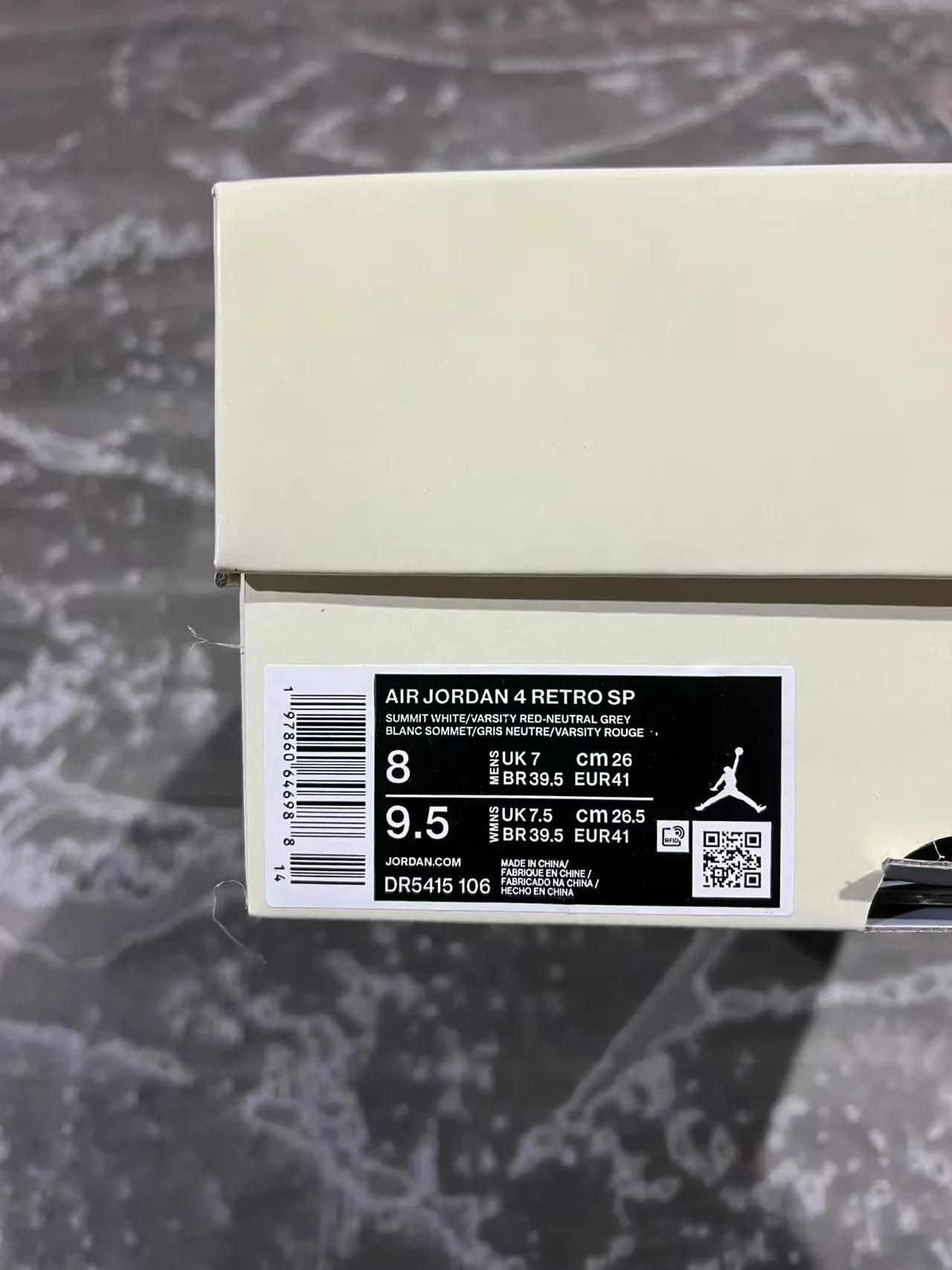 Air Jordan 4 White Red Gum Basketball Shoes 10