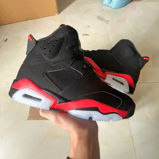 Air Jordan 6 Black Red Basketball Shoes