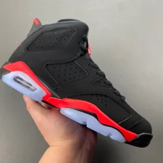 Air Jordan 6 Black Red Visible Air Basketball Shoes