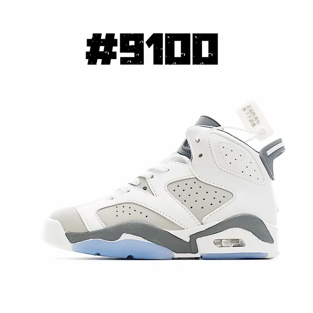 Air Jordan 6 chaussures de basketball blanc bordeaux bleu 9