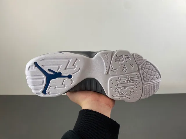 Air Jordan 9 White Gray Navy Basketball Shoes 9