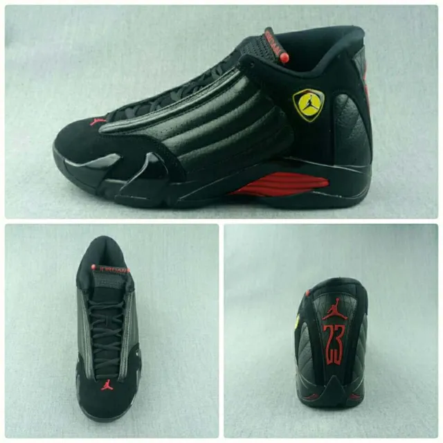 Air Jordan Tênis de Basquete Preto Vermelho High-Top Layered Couro-Suede Superior 6