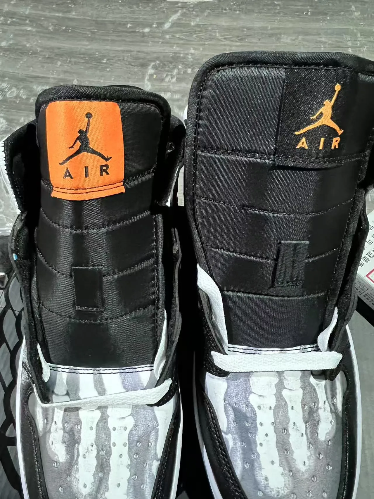 Air Jordan Black Silver High-Top Metallic Panel Basketball Shoes 9