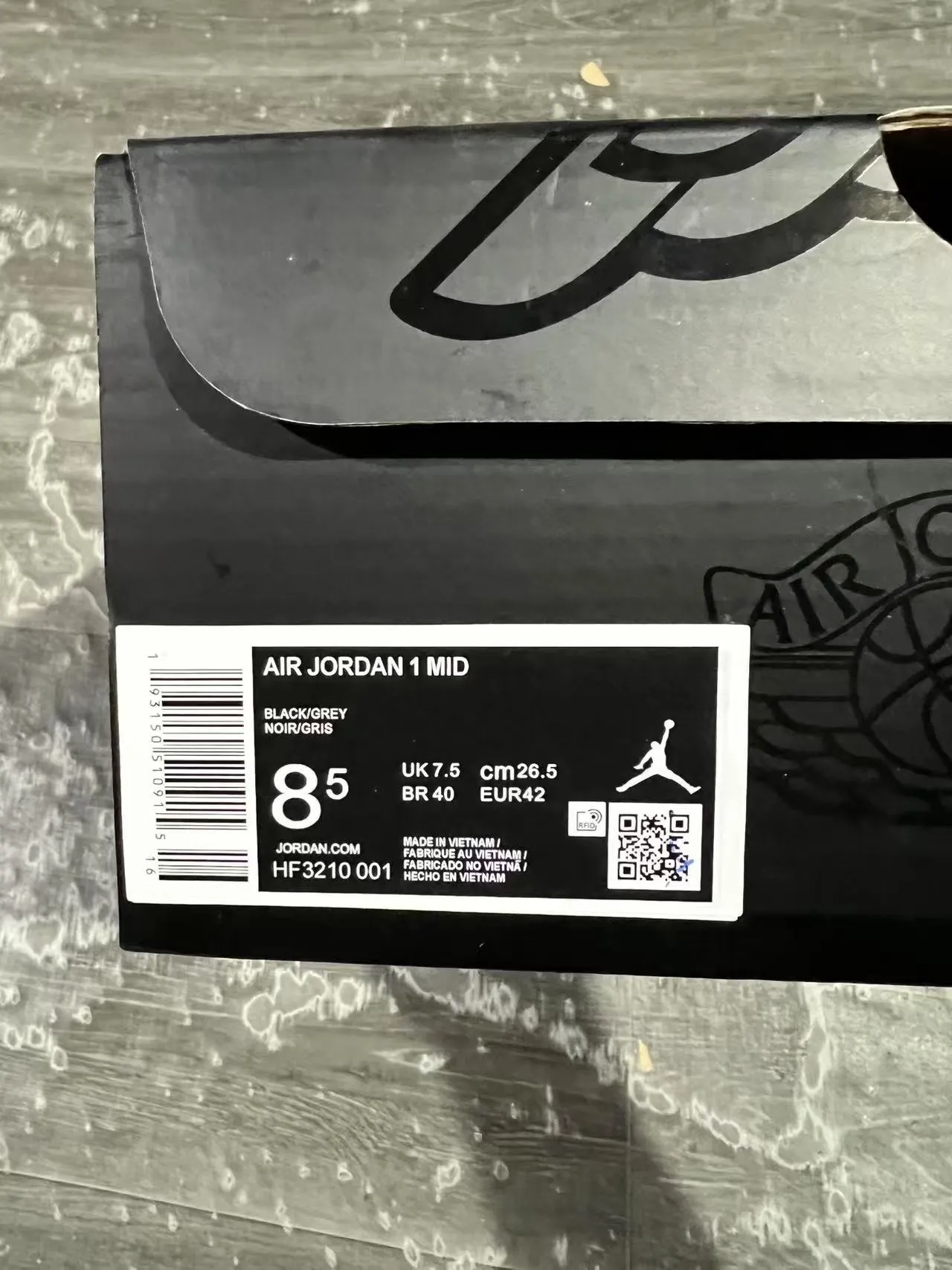 Air Jordan Black Silver High-Top Metallic Panel Basketball Shoes 11