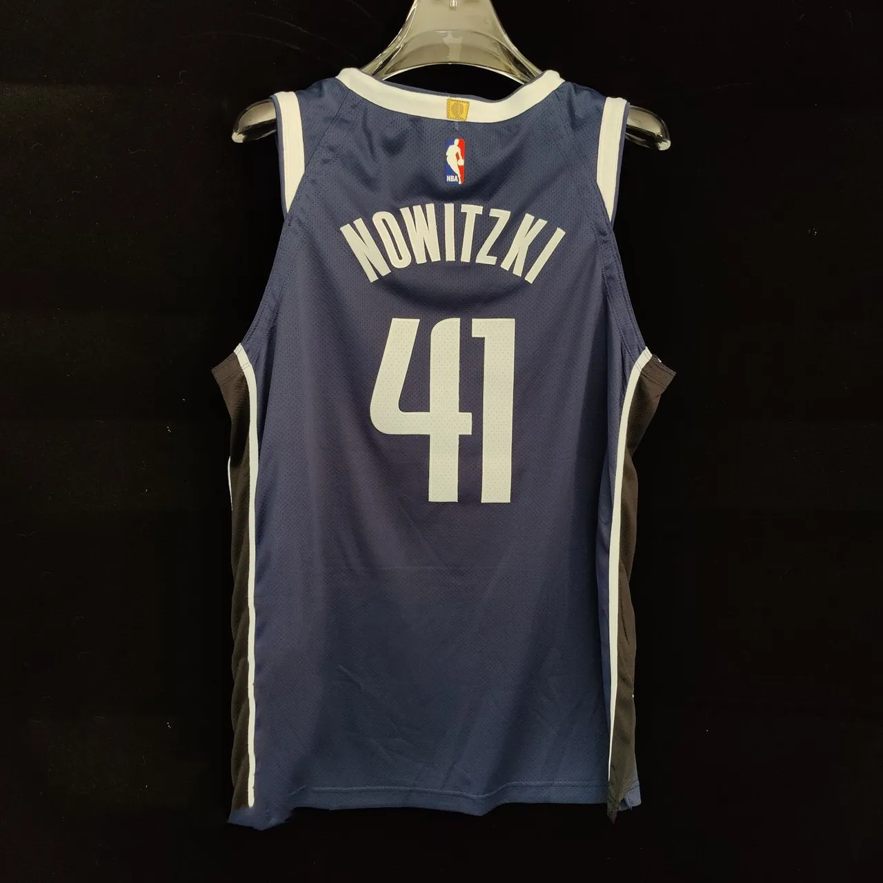 Air Jordan Dallas Mavericks Solo Announcement Edition Navy Basketball Jersey 5