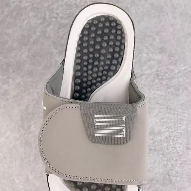 Air Jordan Hydro 7 Gray Glossy Slide Slippers 2