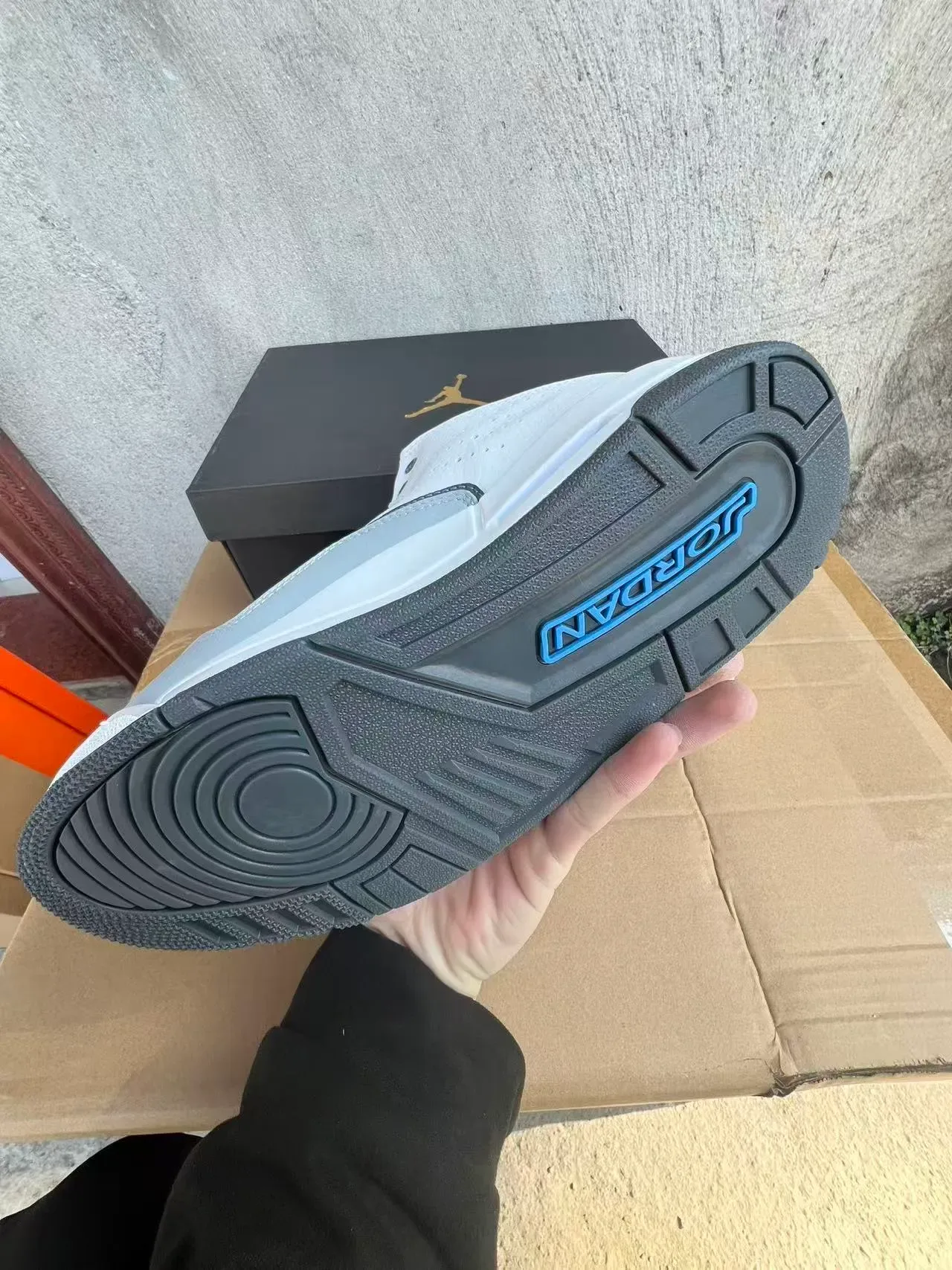 Air Jordan Legacy 312 أبيض رمادي أزرق حذاء كرة سلة 6