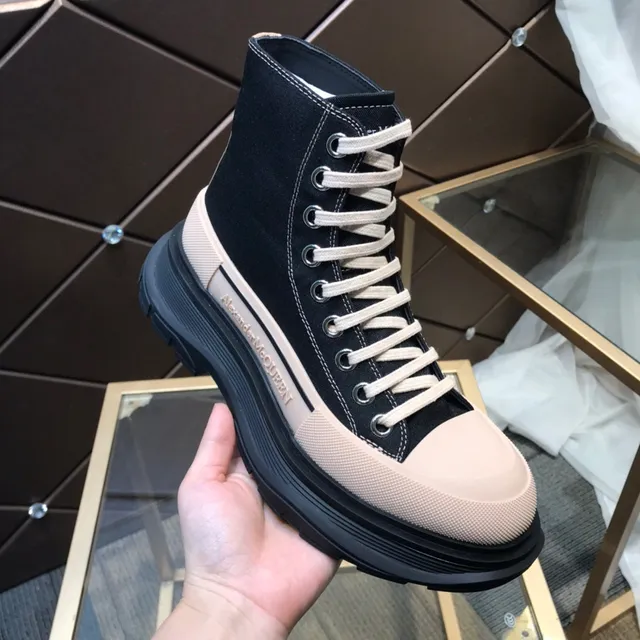 Alexander McQueen Oversized Sneaker Black and Beige Chunky Sneakers 2
