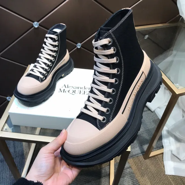 Alexander McQueen Oversized Sneaker Black and Beige Chunky Sneakers 3