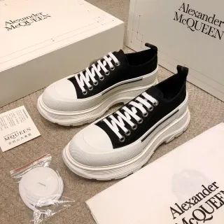 Alexander McQueen Oversized Sneaker Black and White Lifestyle Sneakers
