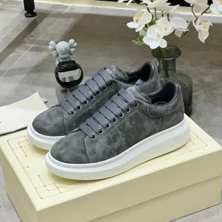 Alexander McQueen Oversized Sneaker Gray Suede Lifestyle Sneakers