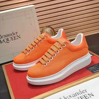 Alexander McQueen Oversized Sneaker Orange Mesh Chunky Sneakers