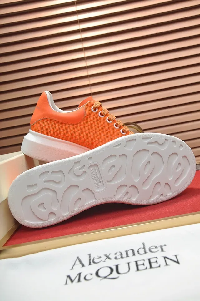 Alexander McQueen Oversized Sneaker Orange Mesh Chunky Sneakers 4