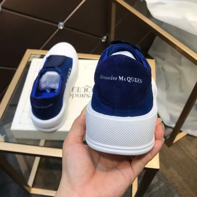 Alexander McQueen حذاء رياضي أوفرسايز أزرق ملكي أبيض لايفستايل حذاء رياضي 6