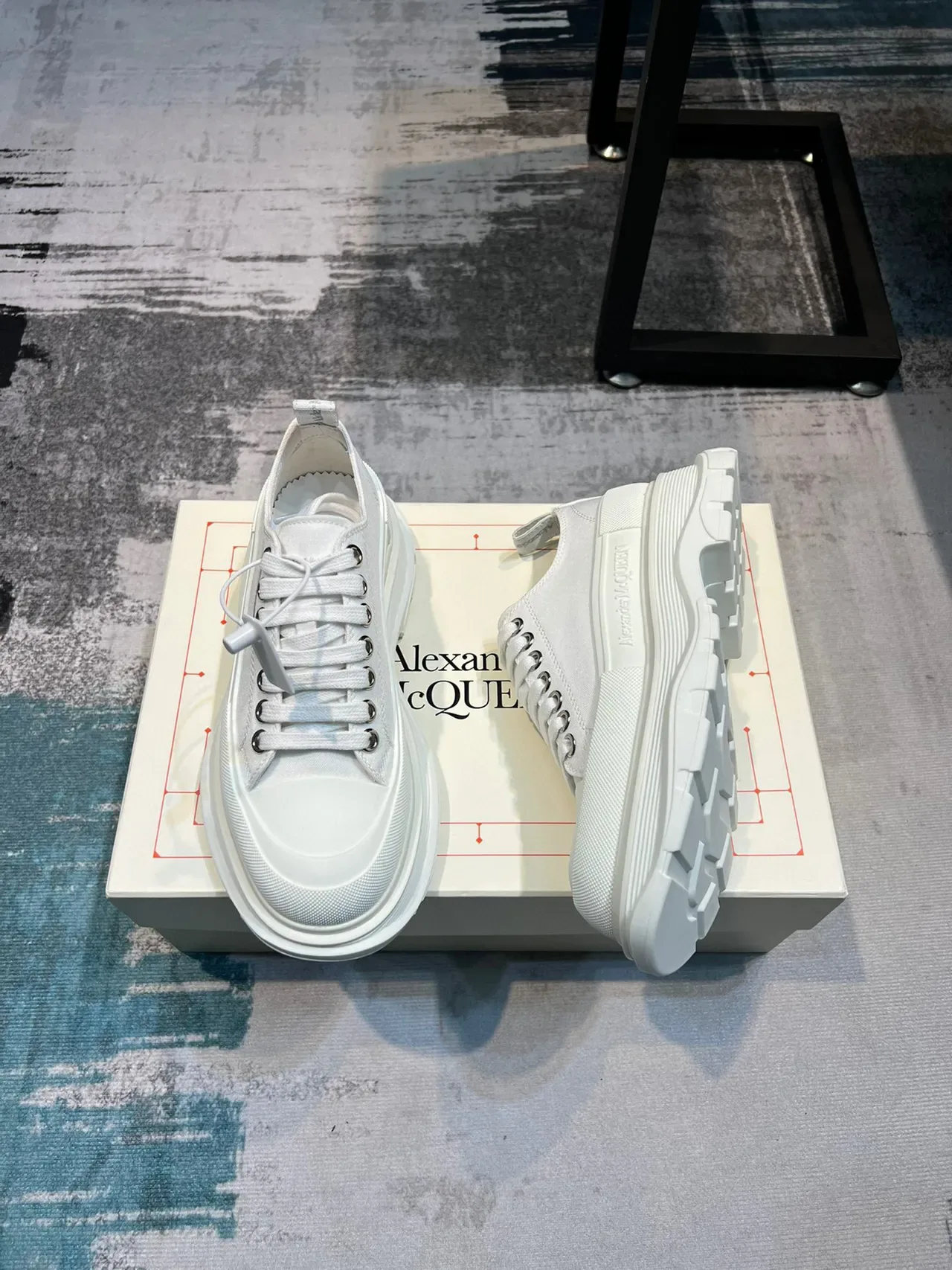Alexander McQueen Oversized Sneaker White Lifestyle Sneakers 4