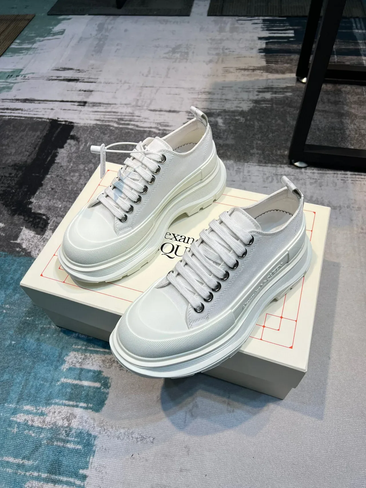 Alexander McQueen Oversized Sneaker White Lifestyle Sneakers 5