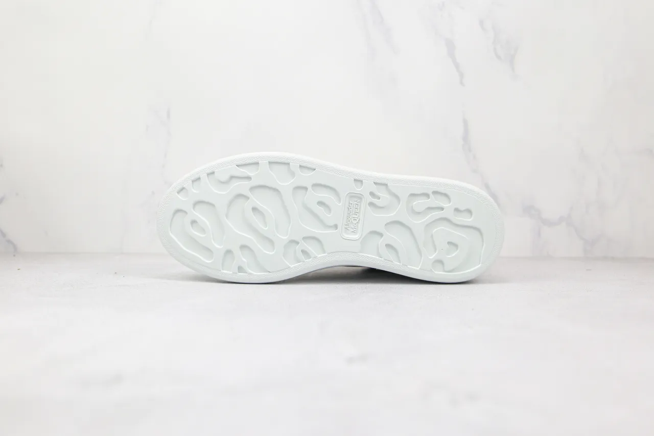 Alexander McQueen Oversized Sneaker White Pink Platform Sole Leather Upper Lifestyle Sneakers 3