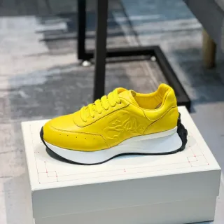 Alexander McQueen Oversized Sneaker Yellow Leather Lifestyle Sneakers