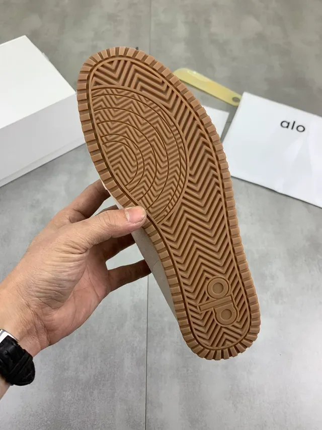 Alo Beige Suede Lifestyle Sneaker 2