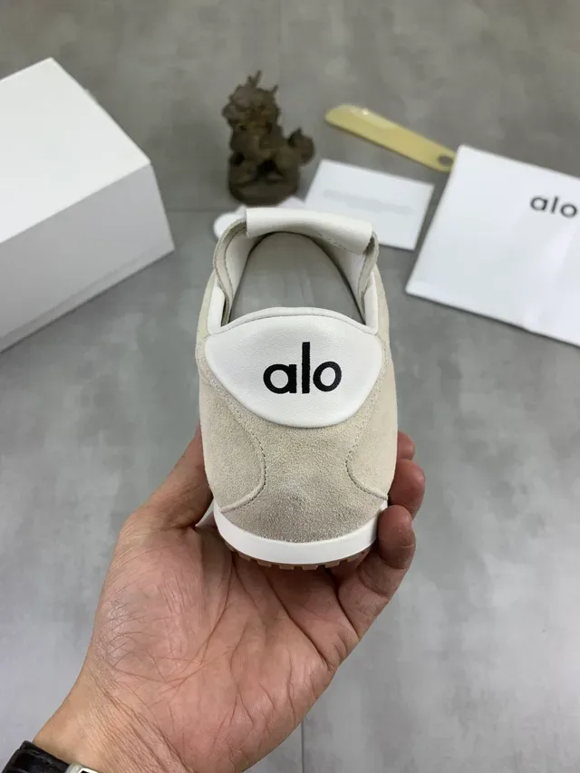 Alo Beige Suede Lifestyle Sneaker 3