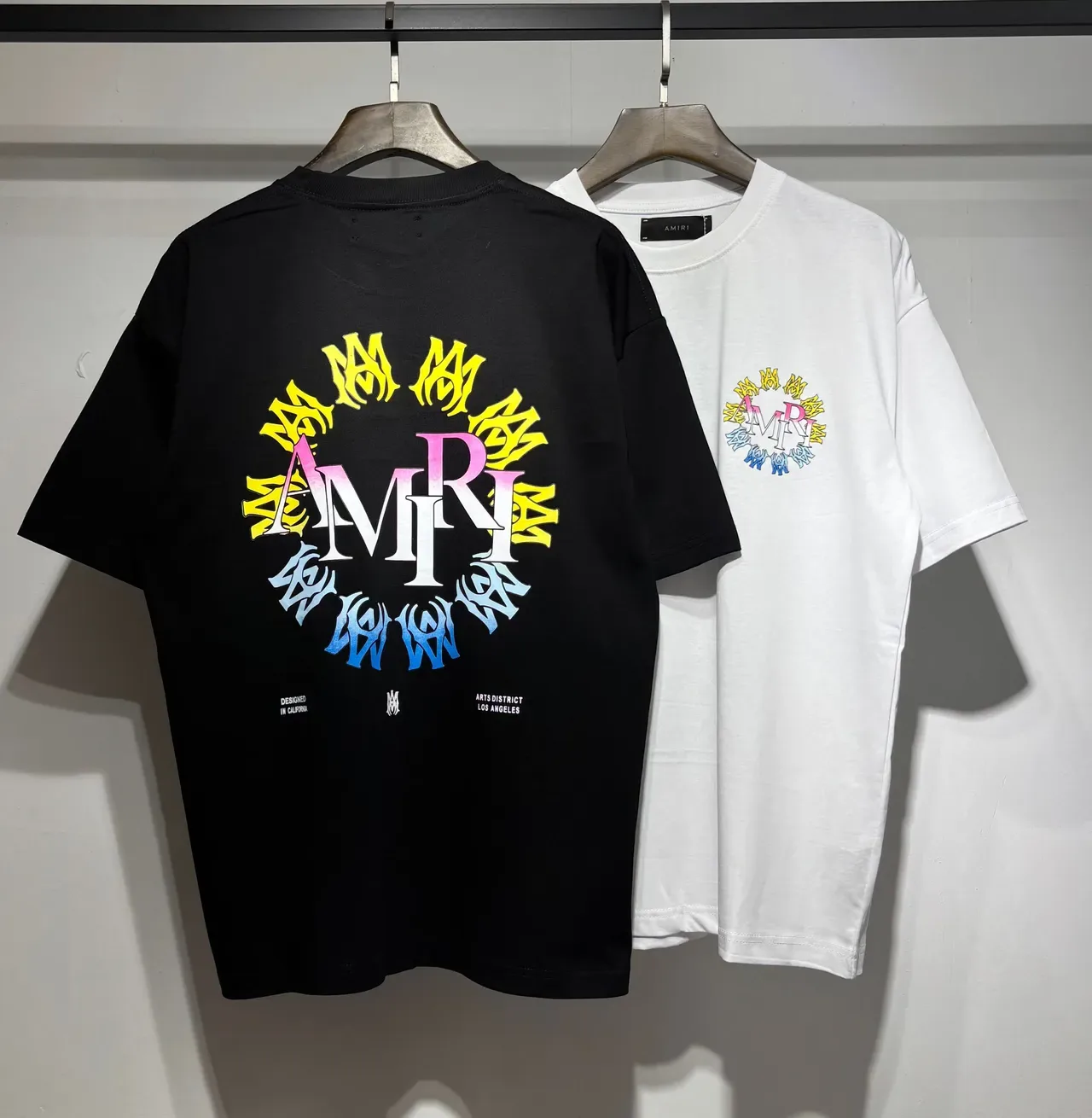 Amiri Circle Logo Multi-Color Graphic T-Shirt 2