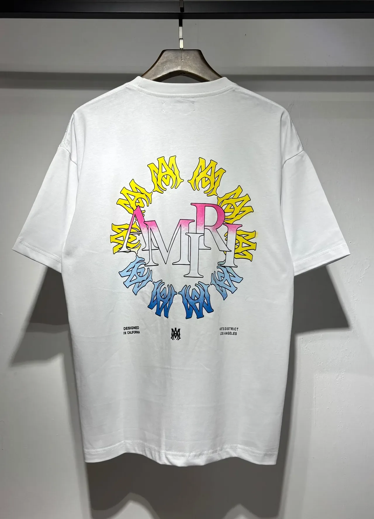 Amiri Circle Logo Multi-Color Graphic T-Shirt 5