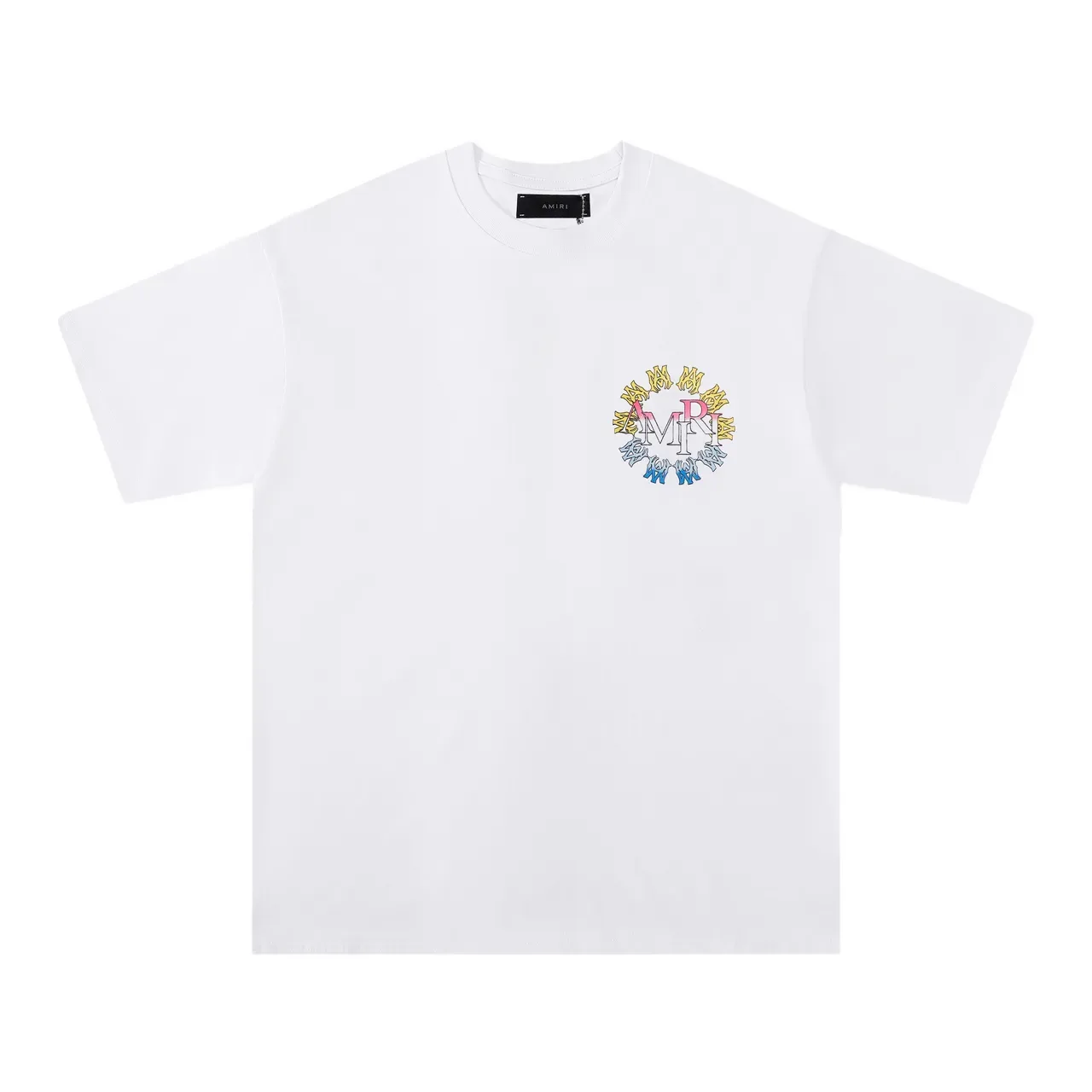 Amiri Circle Logo Multi-Color Graphic T-Shirt 9