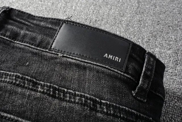 Amiri Jeans Destructurés Slim-Fit Noirs Lavés Distressed 9