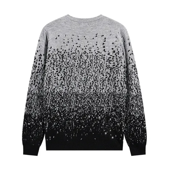 Amiri Gray Black Knit Gradient Fade Sweater 3