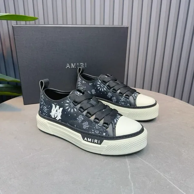 Amiri MA Court Tênis lifestyle de plataforma com estampa de bandana 2