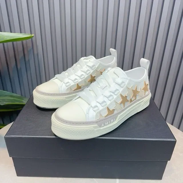 Amiri MA Court Chaussures Lifestyle Blanches étoilées 2