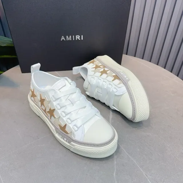 Amiri MA Court Chaussures Lifestyle Blanches étoilées 5