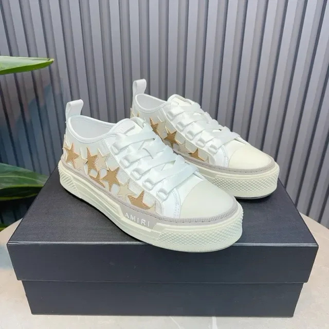 Amiri MA Court Chaussures Lifestyle Blanches étoilées 6