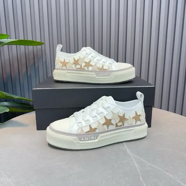 Amiri MA Court Chaussures Lifestyle Blanches étoilées 8