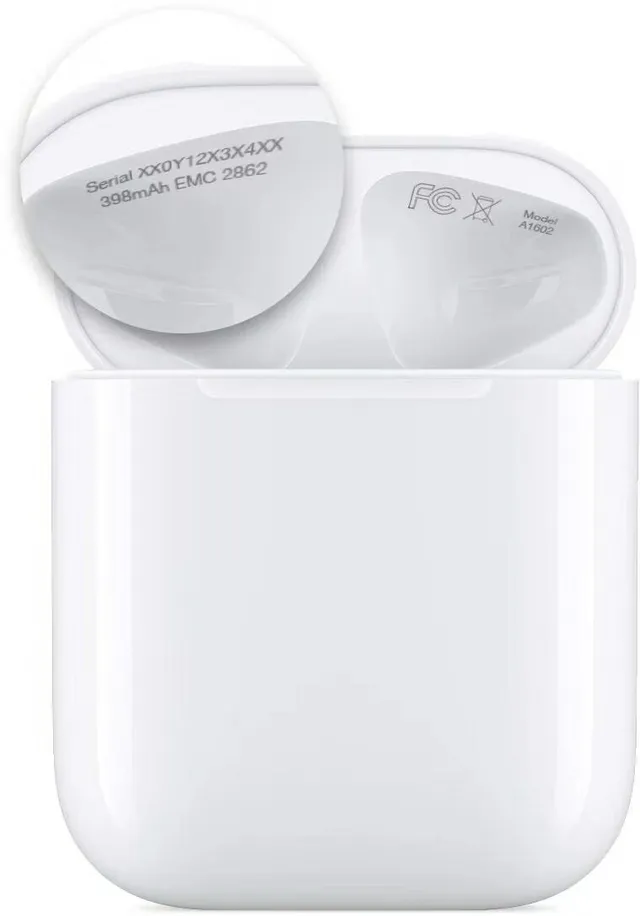 Apple AirPods White Compact Stem-Style Glossy Plastic TWS Earbuds 6