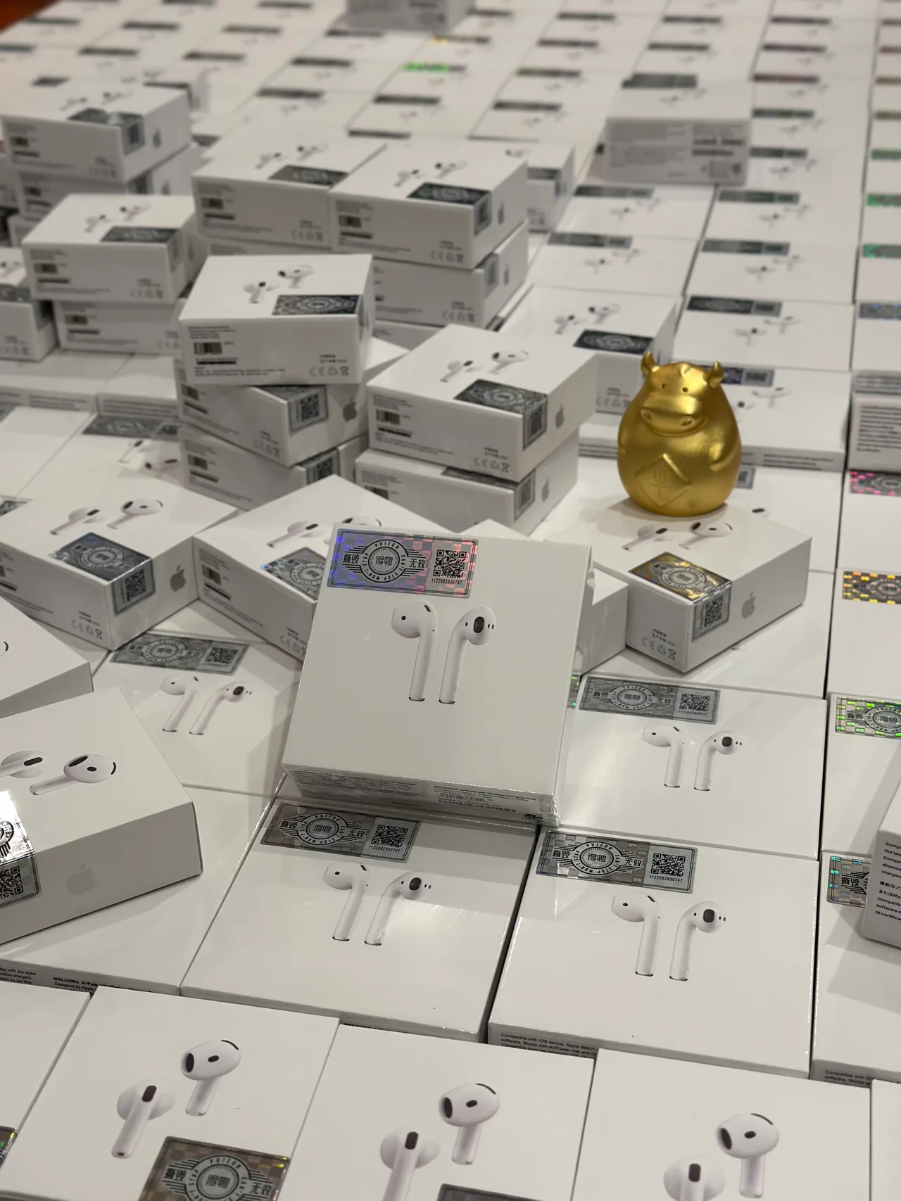 Apple blanco sin tallo brillante TWS auriculares 2
