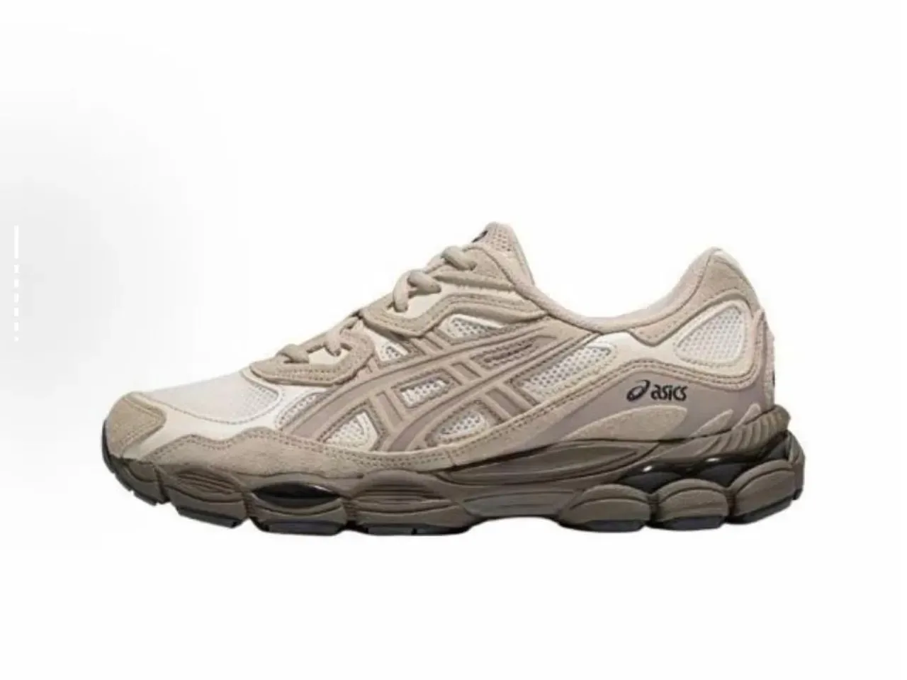 ASICS Blue White Layered Cage Overlay Mesh Ventilation Panels Lifestyle Sneakers 11